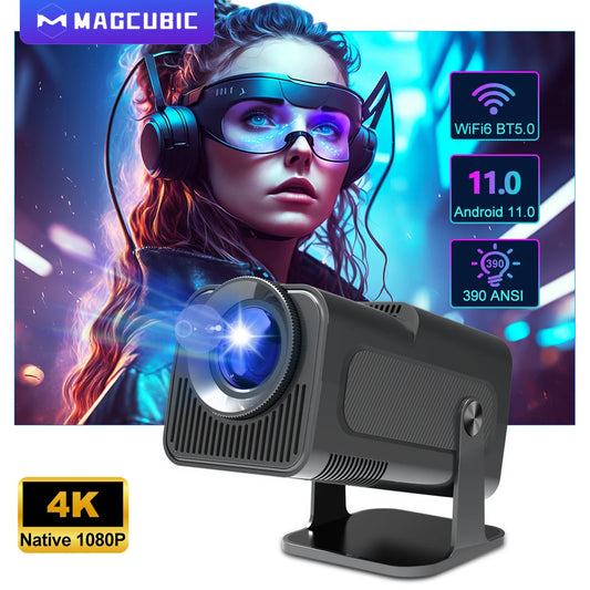 Magcubic 4K Native 1080P Android 11 Projector 390ANSI HY320 Dual Wifi6