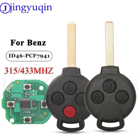 jingyuqin KR55WK45144 Remote Smart Car Key For Mercedes-Benz Fortwo
