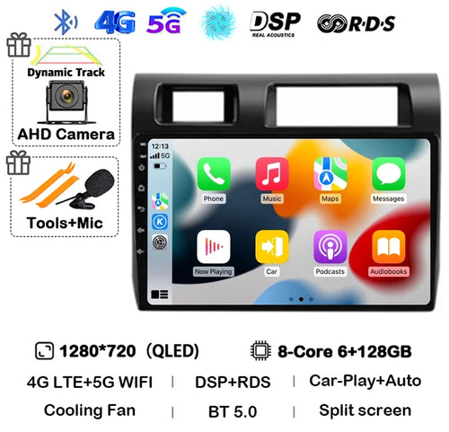 Android 14 Carplay Car Radio For Toyota Pickup Land Cruiser LC 70 79
