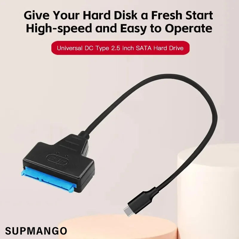 TYPE C to SATA Cable Support 2.5 Inches External HDD SSD Hard Drive