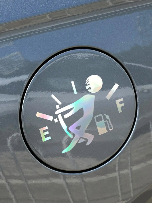 Fuel Tank Cap Sticker Tearable Waterproof Funny Sticker Personalized