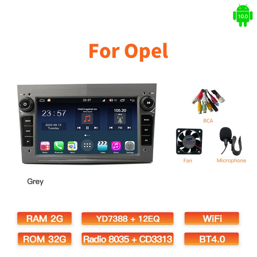 GATAXASKY 7"Car Android Radio Multimedia For Opel Vauxhall Astra H G J