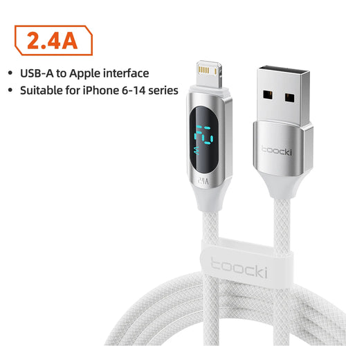 Toocki USB C Type C Cable For iPhone 14 13 12 11 Pro Max X Xr 8 7 Plus