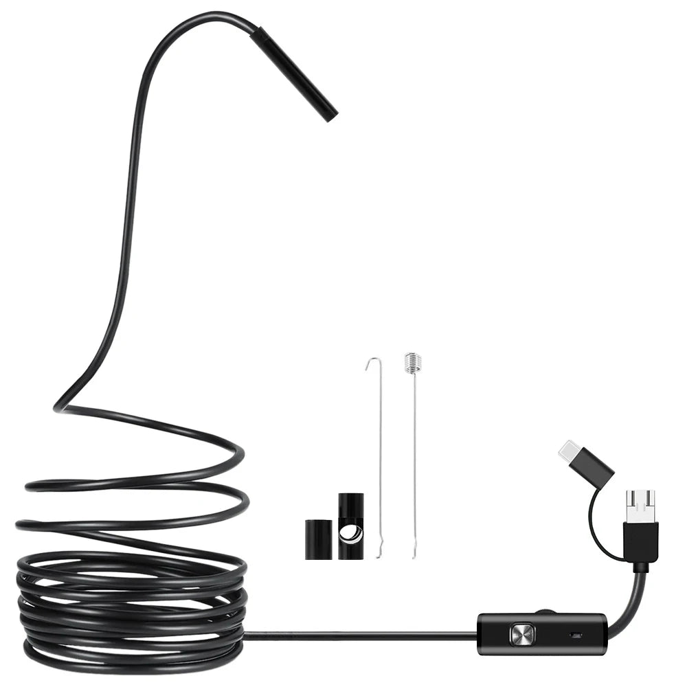 5.5mm/7mm HD 3 in 1 OTG Android Endoscope Camera Borescope IP67