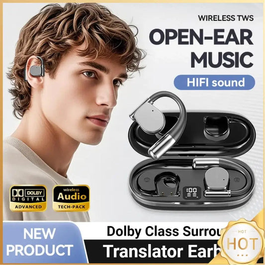 [AI Earphone] Translator Earbuds 144 Languages Bluetooth 5.4 Two-Way