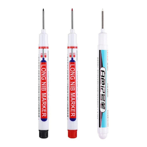 1/4Pcs White Permanent Paint Pen set for Wood Rock Plastic Leather
