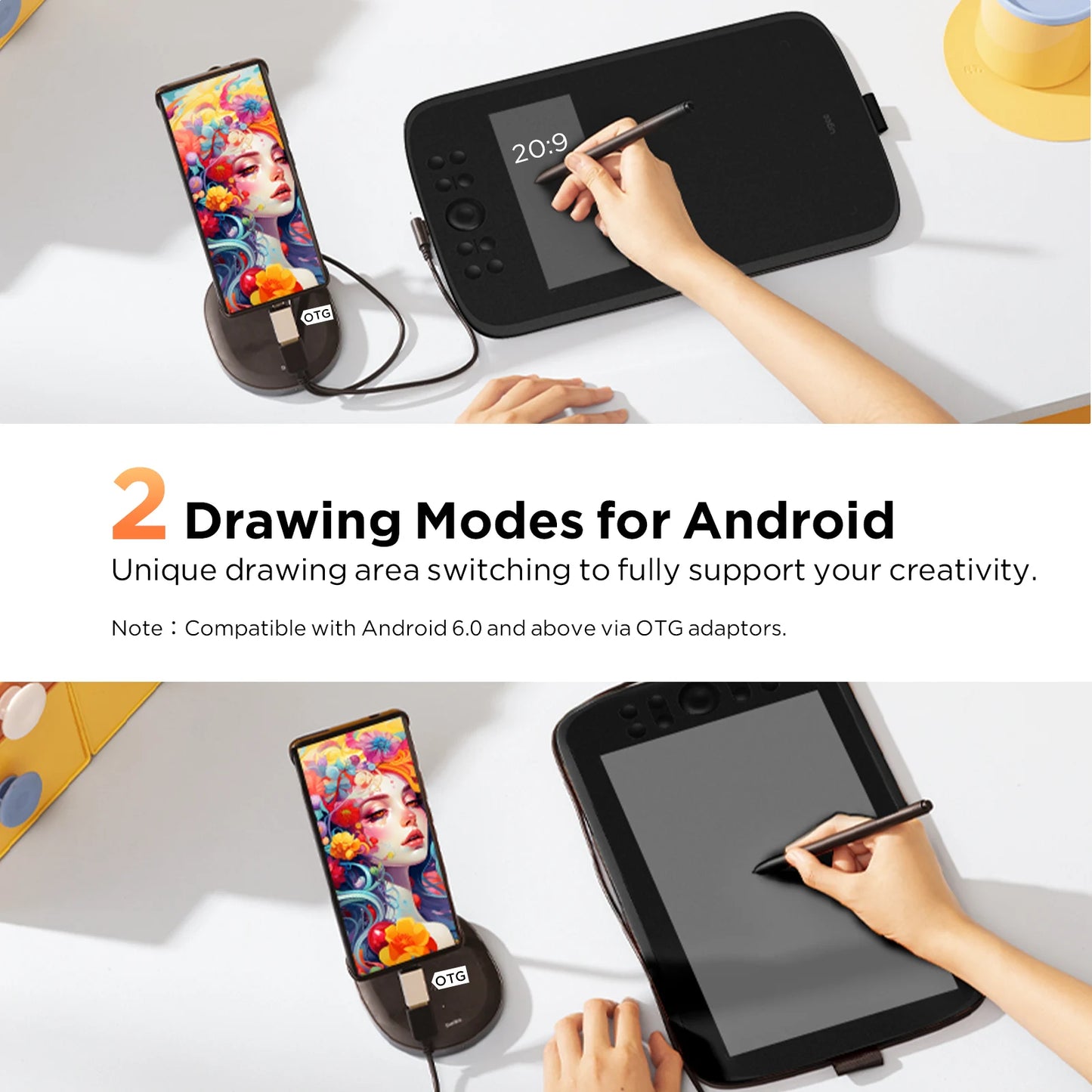 UGEE M908 Graphics Drawing Tablet 10 Inch 8 Hot Keys Scroll Wheel 16K