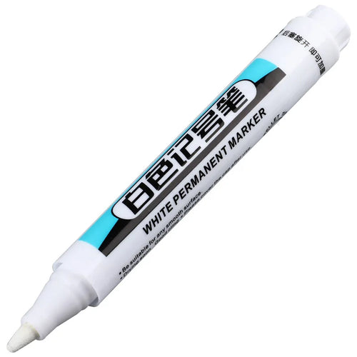 1/4Pcs White Permanent Paint Pen set for Wood Rock Plastic Leather