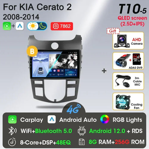 Srnubi Car Radio Android 12 Auto For KIA Forte Cerato 2008-2014