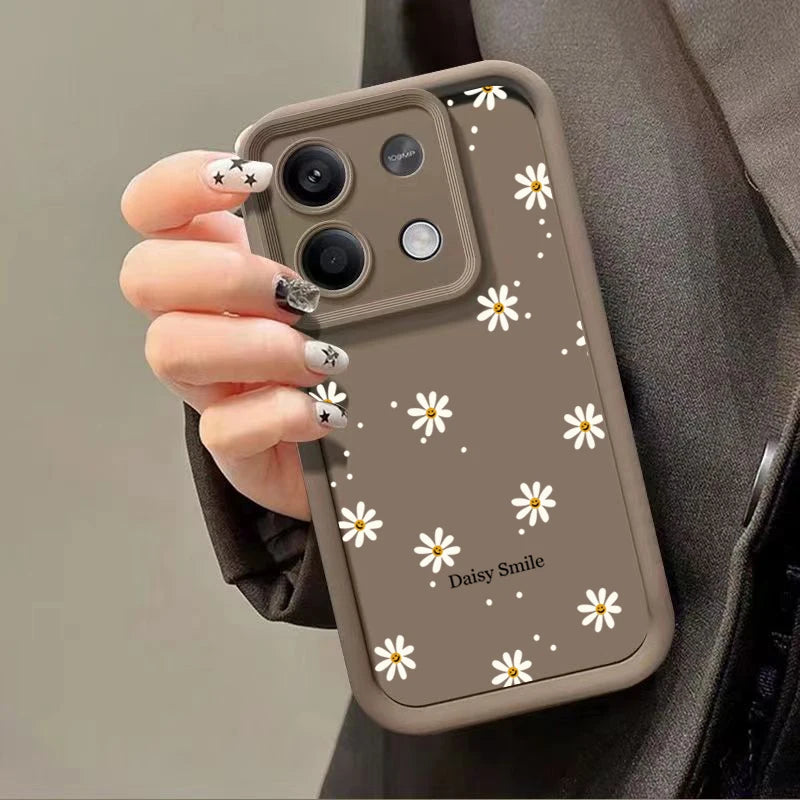 Daisy Flowers Matte Phone Case for Xiaomi Redmi Note 13 12 Pro Plus 4G