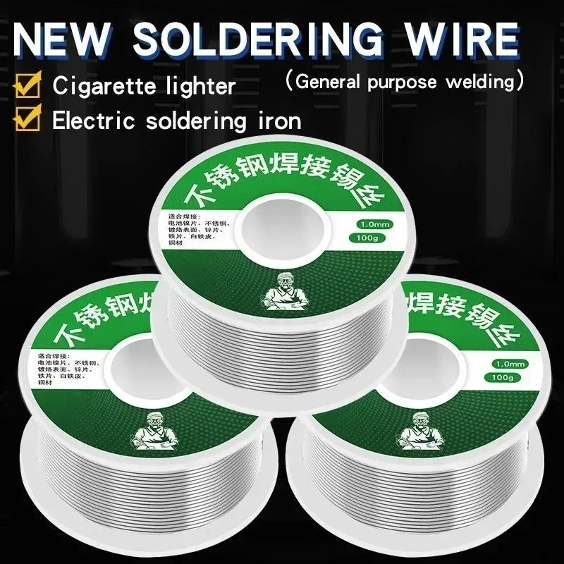 100/20g No Need Solder Powder Soldering Rods Low Temperature Easy Melt