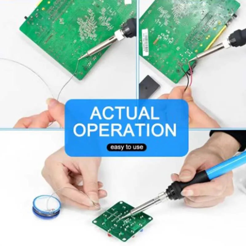 60W Adjustable Temperature Electric Soldering Iron EU 220V / US 110V