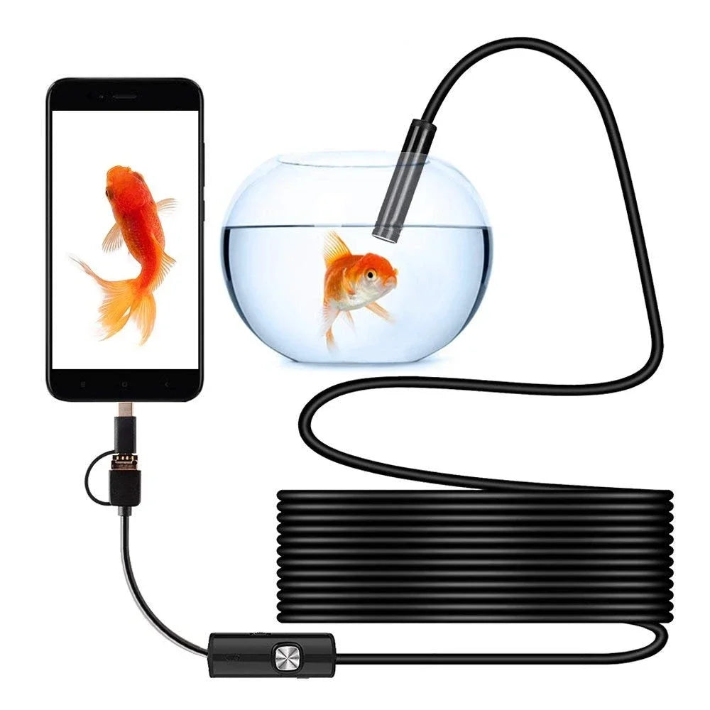 3.5m 5m 10m Wire Mini Endoscope Camera 5.5mm Lens for Android