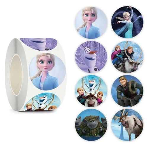 500PCS Disney Frozen Elsa Princess Stickers Anime Seal Label