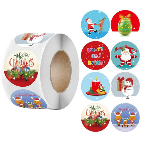 Christmas gift stickers decorative sealing sticker Merry Christmas