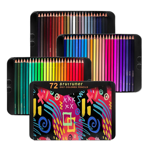 Brutfuner 48/72/120/150/160/180Colors Pencils Professional Oil Wood