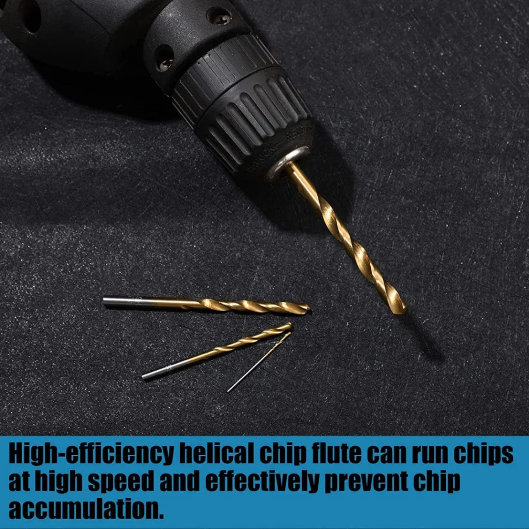 13Pcs Metric Drill Bits Set 1-10mm Tip Work for Glass Metal Tile