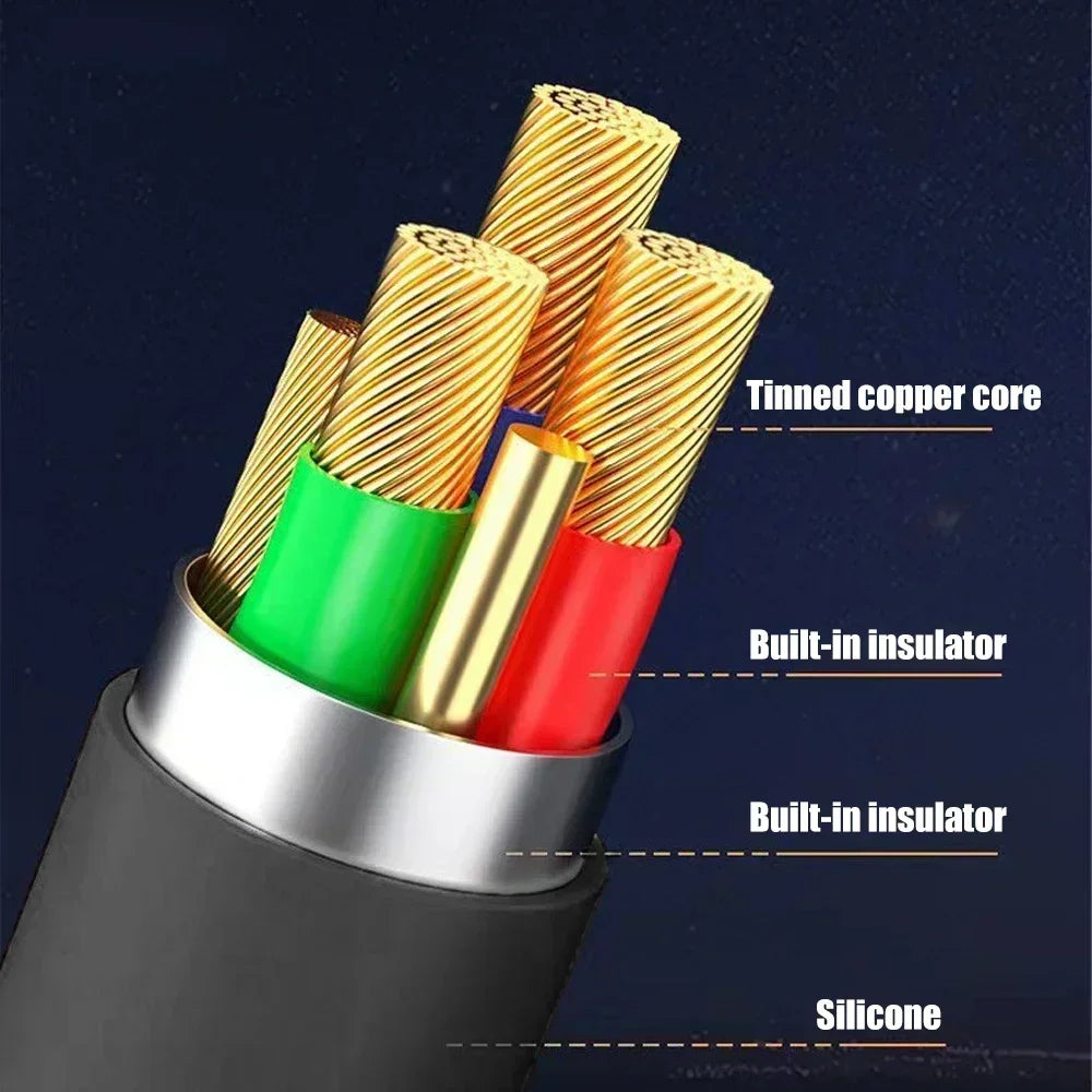 Micro USB Cable Android Phone Charger Silicone Charging Cord for