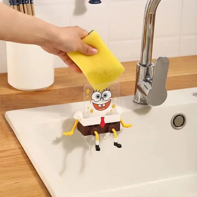 SpongeBob SquarePants Dish Washing Brush Sponge Kitchen Supplies Drain