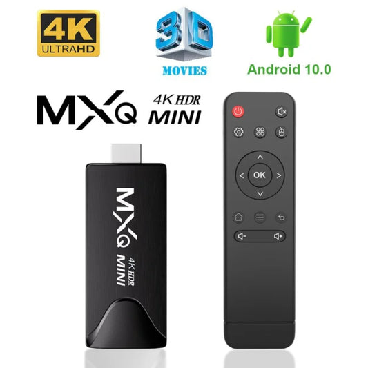 MXQMINI Smart Android Mini TV Stick Android 10 Support 4K 6K HD 2.4G