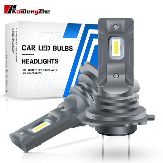 H7 H1 3570 LED Headlight Mini Bulb Without Fans Wireless 60W 6000K CSP