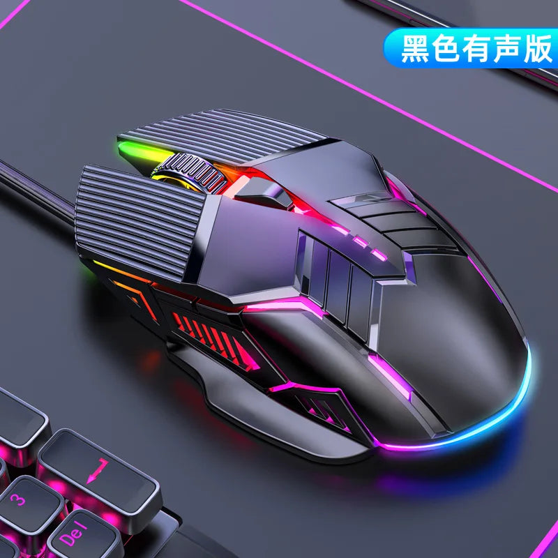 3200DPI Ergonomic Wired Gaming Mouse USB Mouse Gaming RGB Mause Gamer