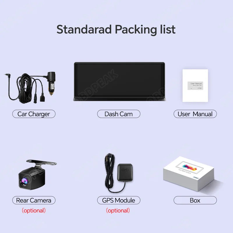 K2 Pro 11.3" Car DVR 4K Camera Wireless Carplay Android auto Ai Screen