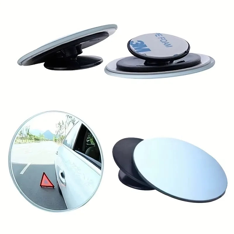 Adjustable Small Round Car Reverse Auxiliary Rearview Convex Mirror