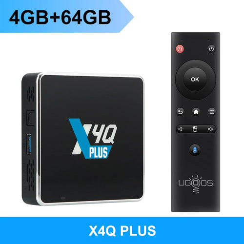 Ugoos X4Q Pro TV BOX Android 11 Smart TV Box S905X4 DDR4 4GB 32GB Wifi
