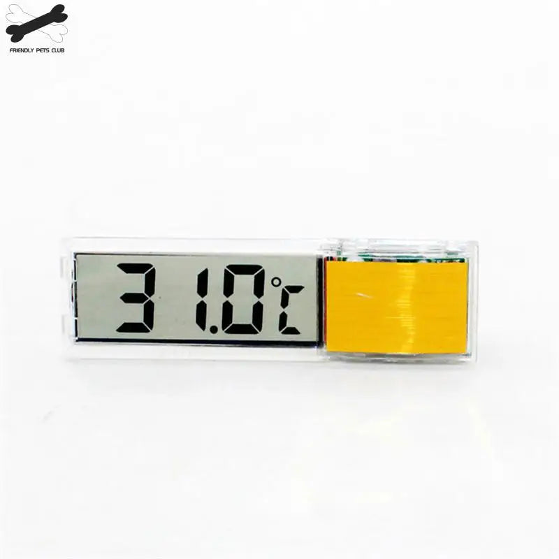 Digital Electronic Aquarium Thermometer, Plastic, Metal, 3D, Fish Tank