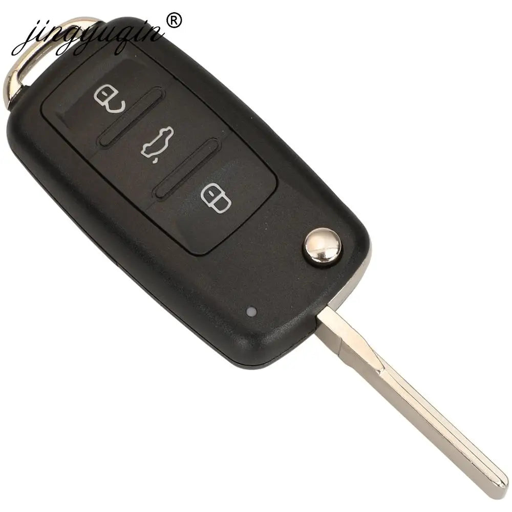 jingyuqin 3BT Remote Flip key 434MHz ID48 Chip for VW Volkswagen GOLF