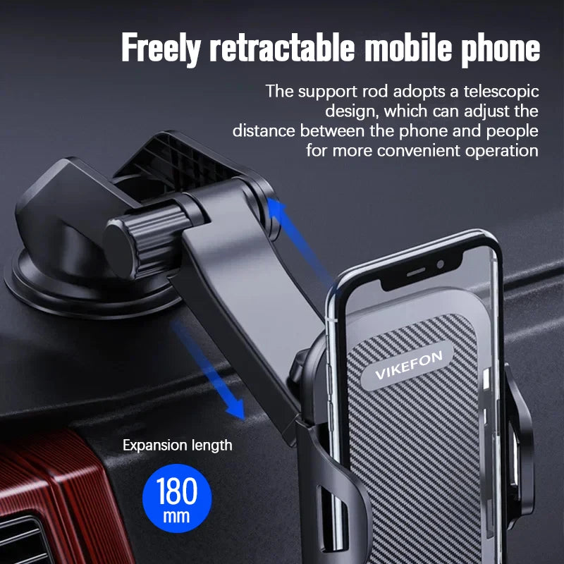 VIKEFON Sucker Car Phone Holder Stand Mount Suction Cup Smartphone