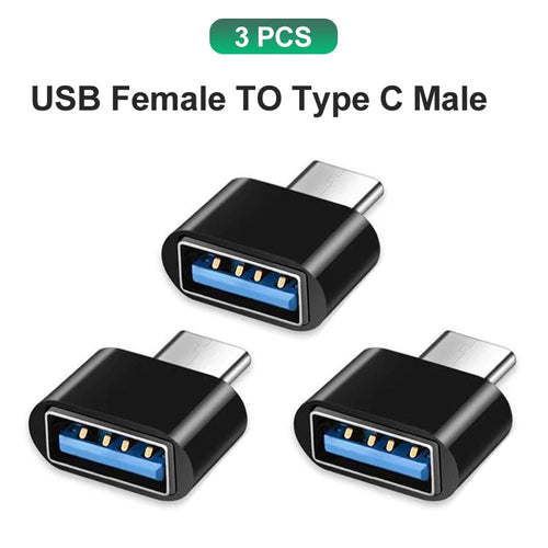 NNBILI Type C to USB Adapter 3.0 USB-C 3.1Male OTG A Female Data