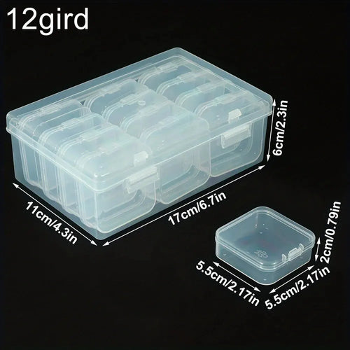 DIY Diamond Painting Embroidery Storage Box, Nail Art Jewelry