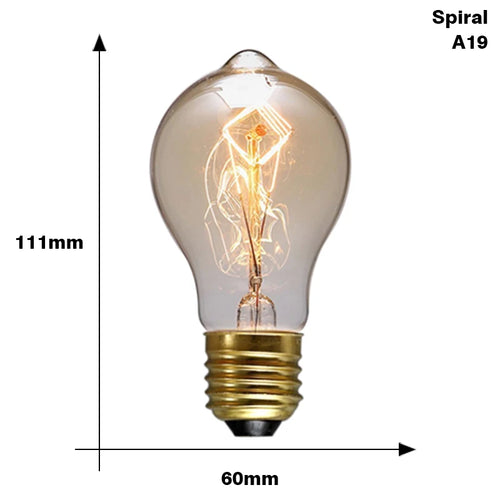 Retro Edison Bulb E27 220V 40W ST64 G80 T45 A19 Ampoule Vintage Edison
