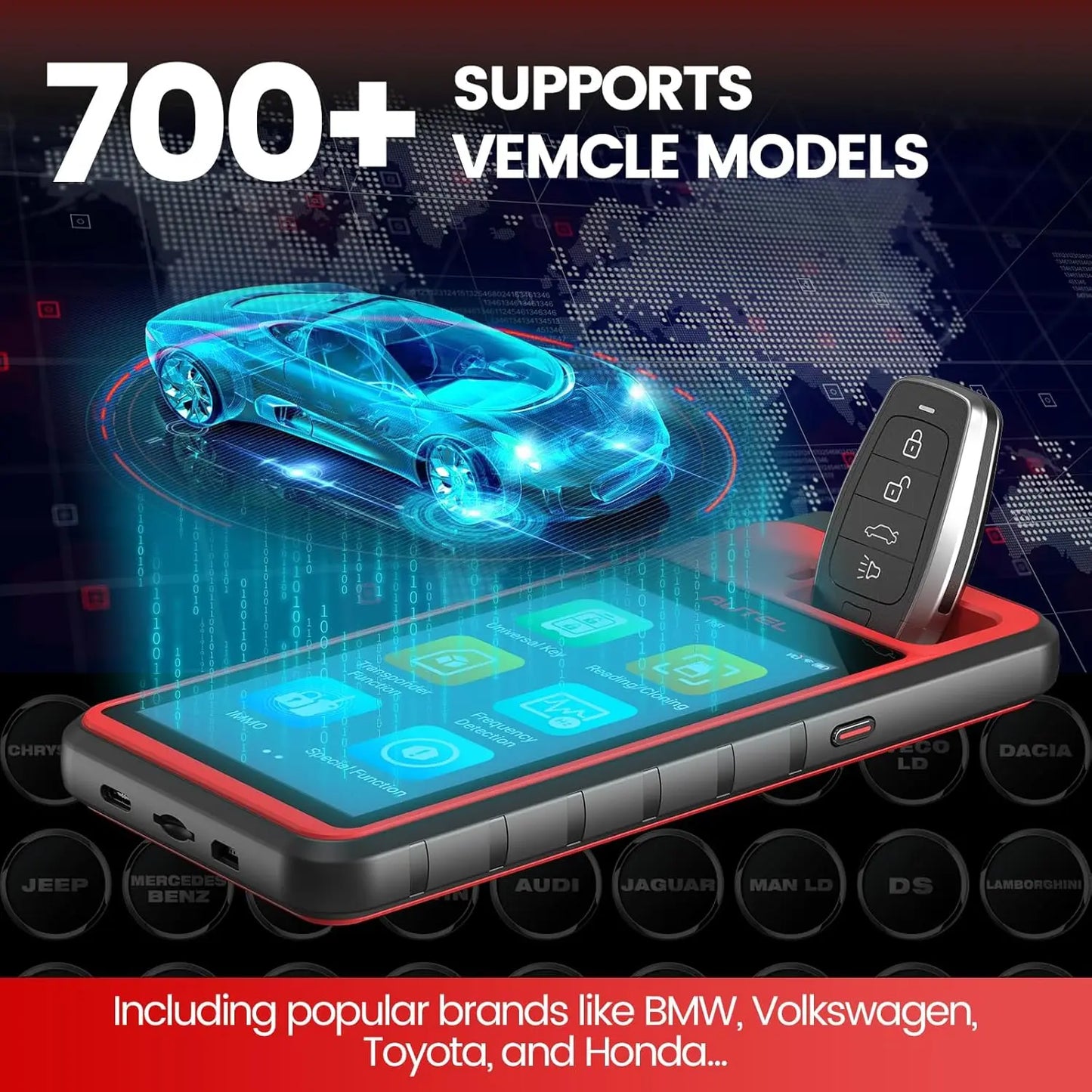 Autel MaxiIM KM100 Key Fob Programming Immobilizer Tool 2PCS Autel