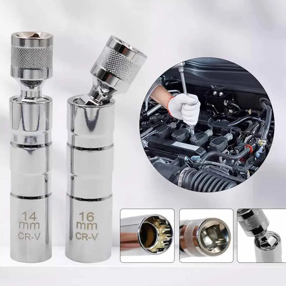 Spark Plug Socket Wrench Adapter 14mm16mm Install Replace Kit