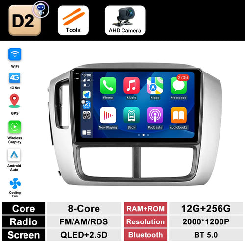 9 inch Navigation GPS Wireless Carplay Android System for Honda Pilot