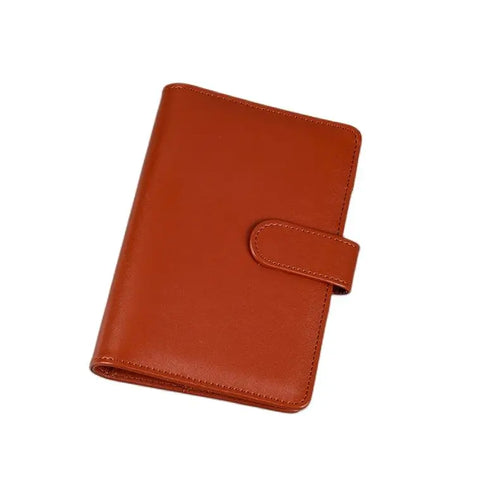 Macaroon Color A6/A5 PU Leather DIY Binder Notebook Cover Diary Agenda