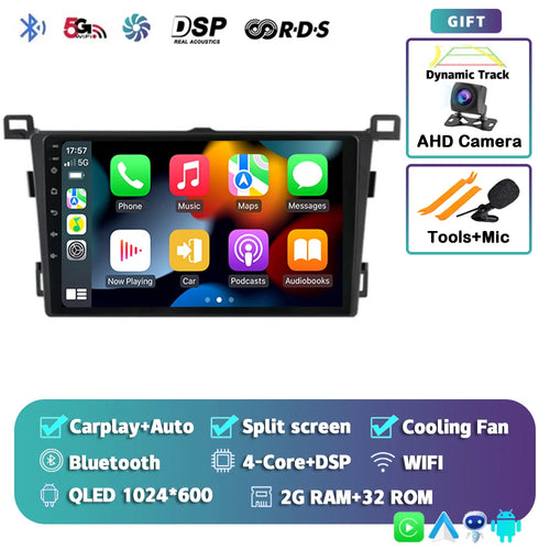 Android 14 Carplay For Toyota RAV4 Rav 4 2013 2014 2015 2016 2017 2018