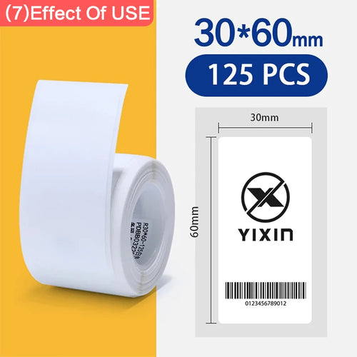 Niimbot 1Roll B1 White Sticker Waterproof Paper Adhesive Label White