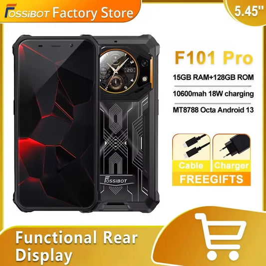 FOSSiBOT F101 PRO Smartphone 8GB 128GB 10600mAh 18W Fast Charge Mobile