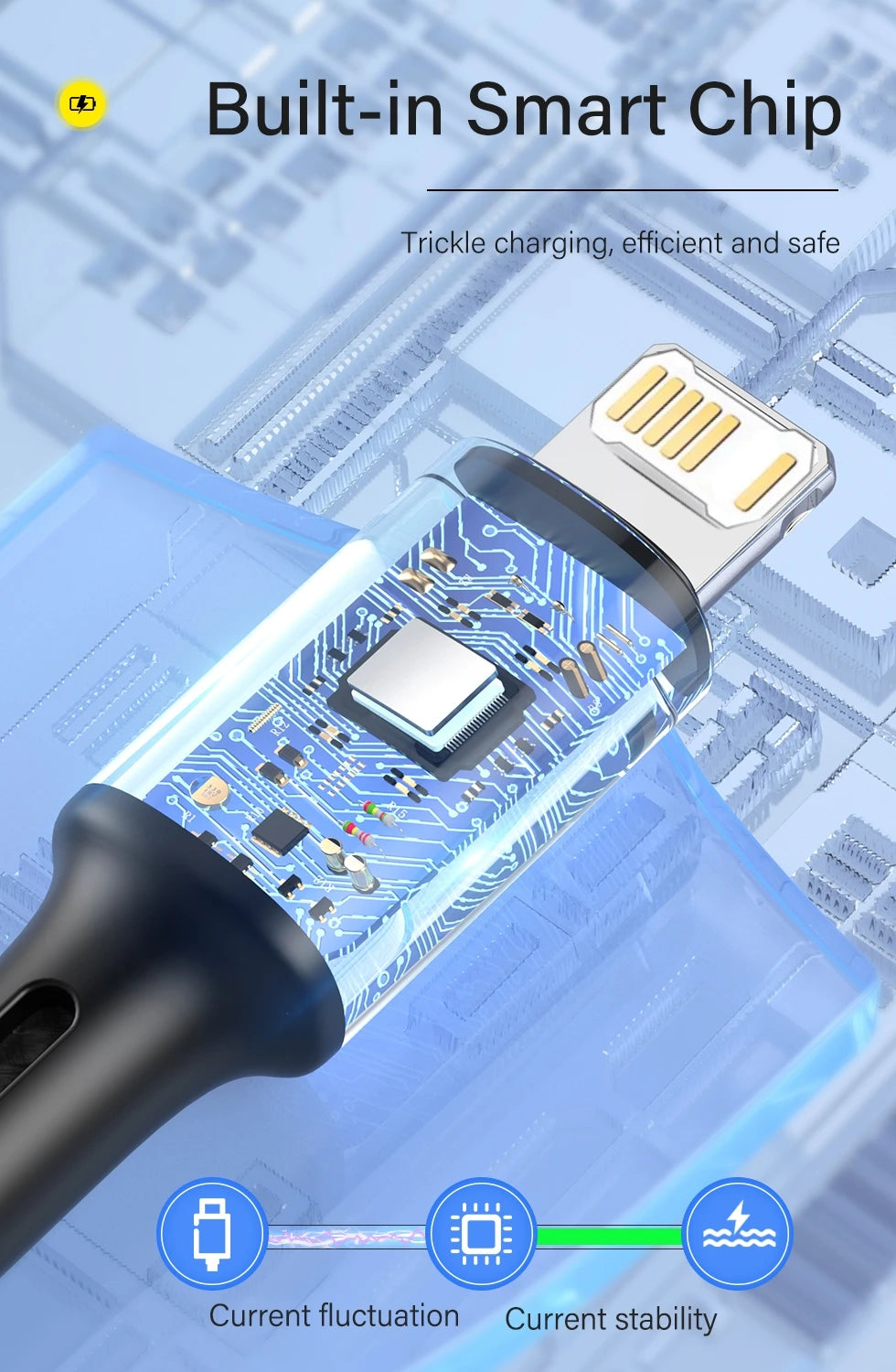 Quick Charge USB Cable For iPhone 12 13 14 11 Pro X Max 6 7 8 Plus 5