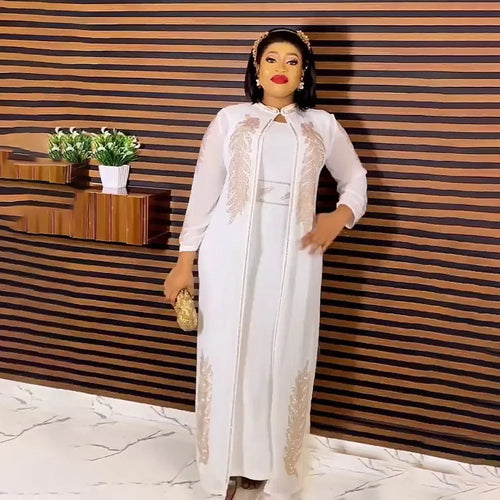 African Wedding Party Dresses for Women Spring Autumn African Long