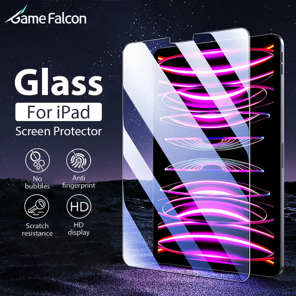 Tempered Glass Screen Protector For Ipad Pro 12.9 11 6th 2022 Air 5 4