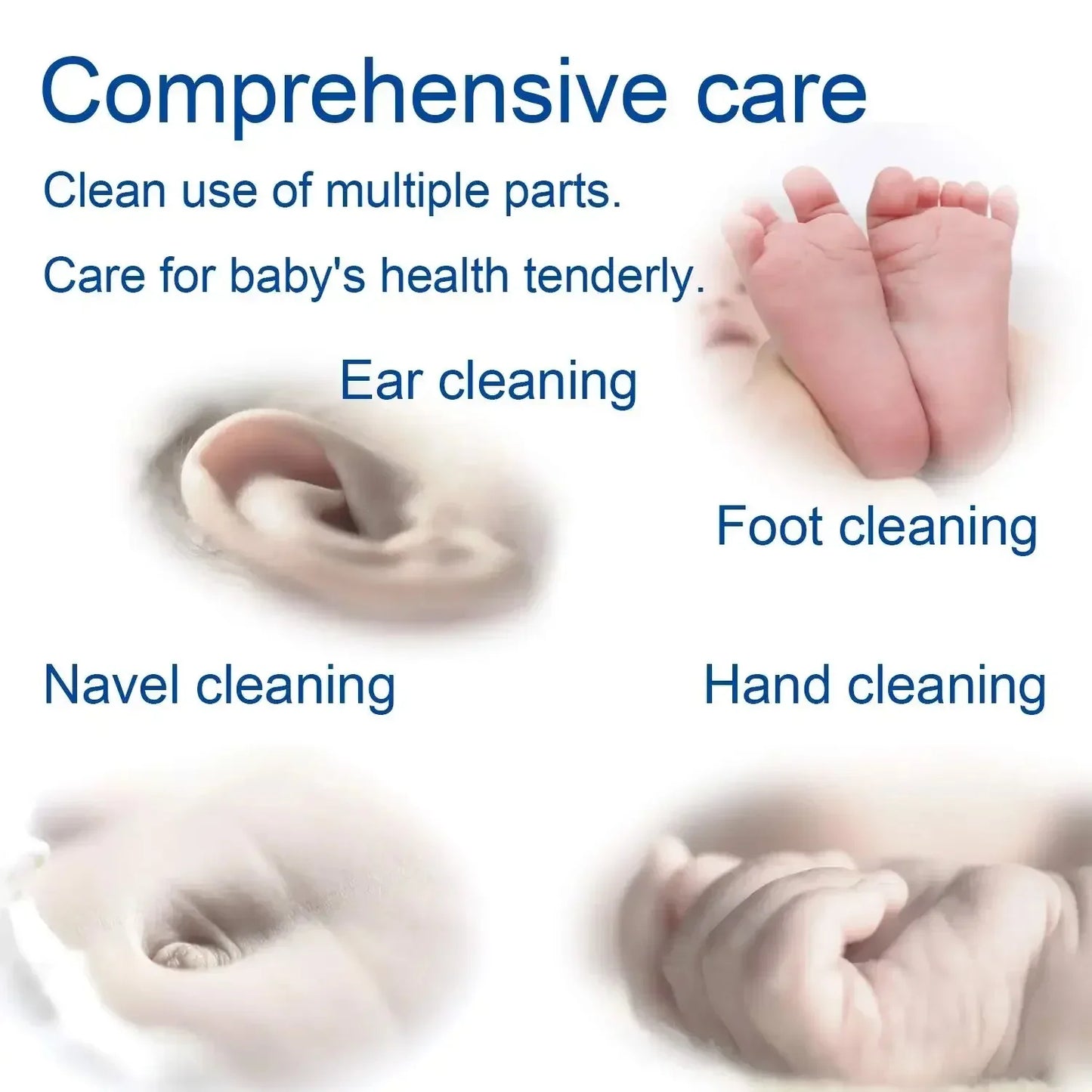 100pcs Per Pack, 5 Packs, Double-ended Cotton Swabs, Baby Cotton