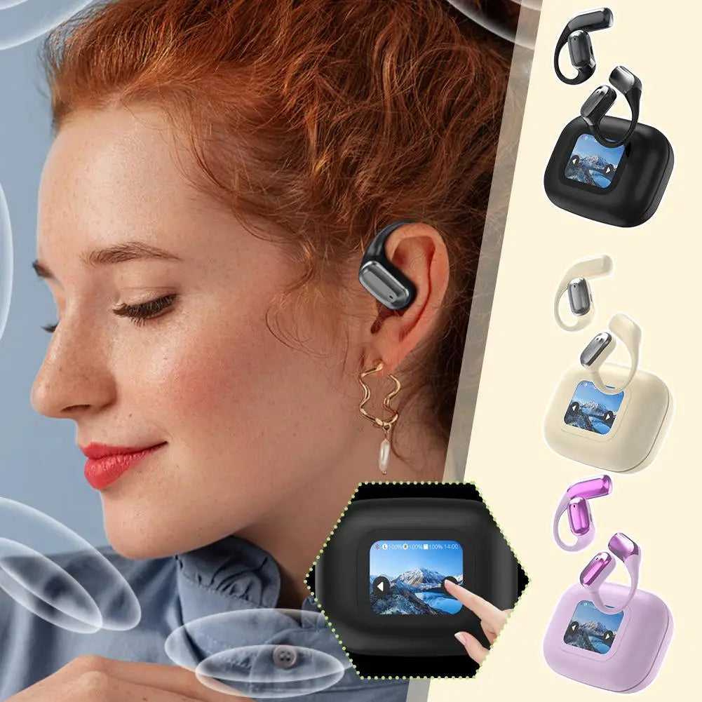 Ai Intelligent Real-time Translation Wireless Earbuds LCD Full-color