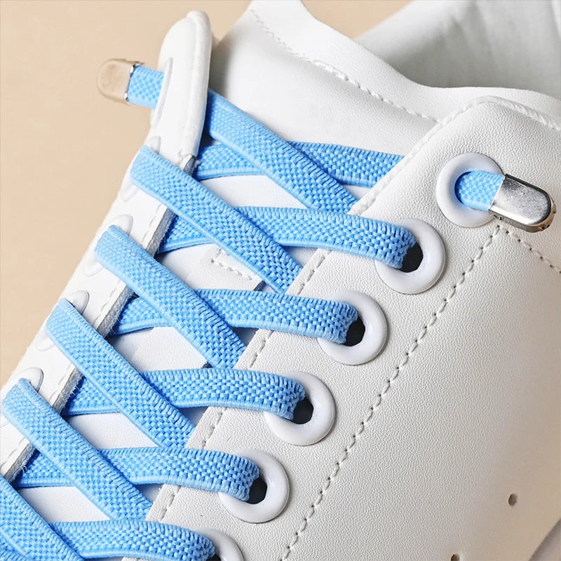 No Tie Shoelaces Elastic Outdoor Leisure Sneakers Quick Safety Flat