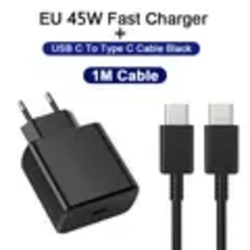 45W Fast Charging USB C Charger For Samsung S23 S24 PD Quick Charge