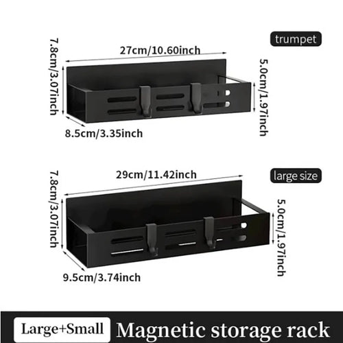 1/2pcs Magnetic Storage Shelf Household Kitchen Refrigerator Washing